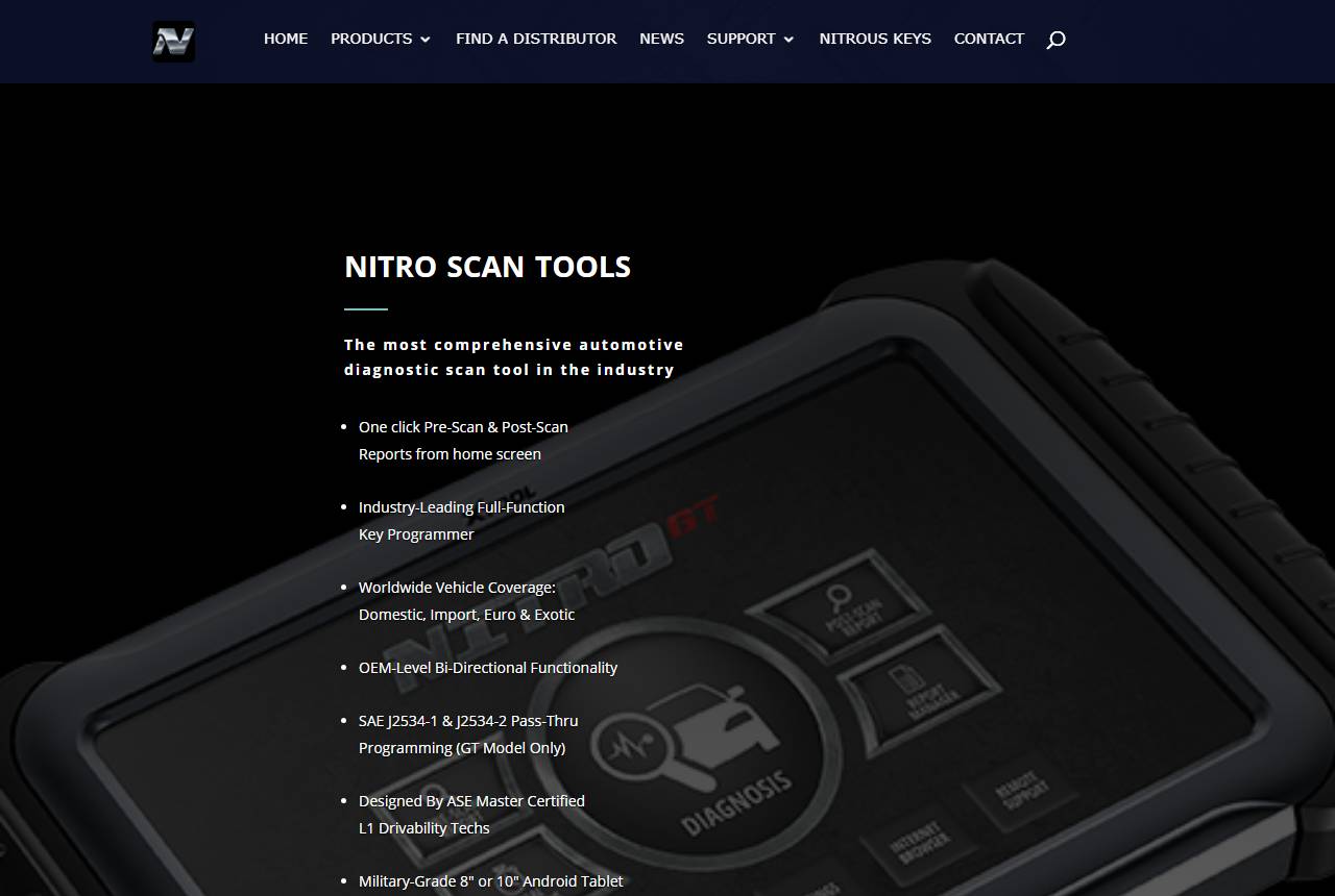 Nitro key machine brand website